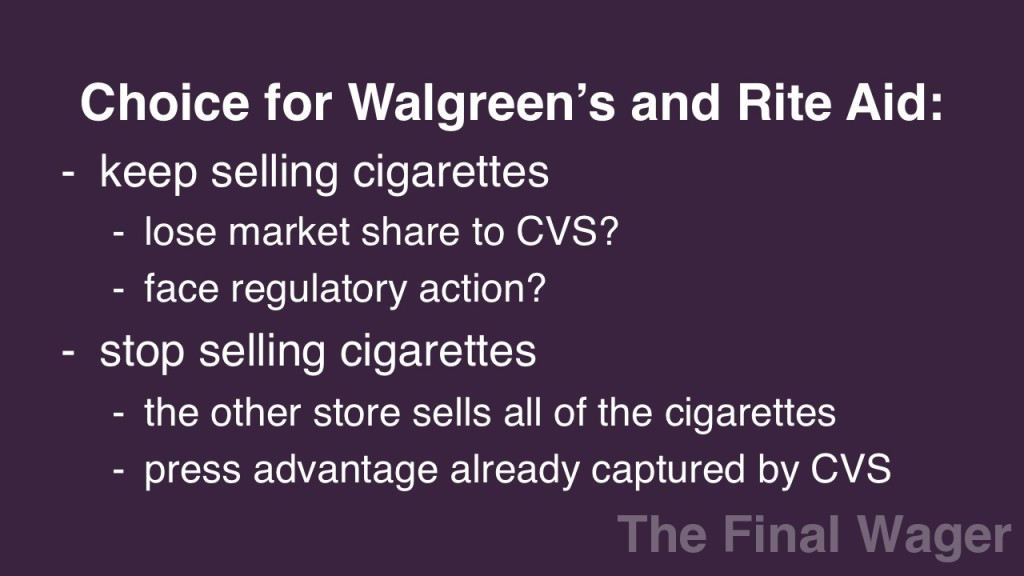 Walgreen's Rite Aid CVS cigarettes