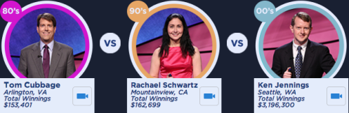 Jeopardy! Battle of the Decades Thursday quarterfinal