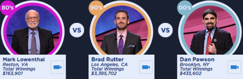 Jeopardy! Battle of the Decades Wednesday quarterfinal