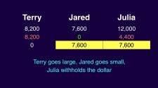 Terry large Jared small tie wrong