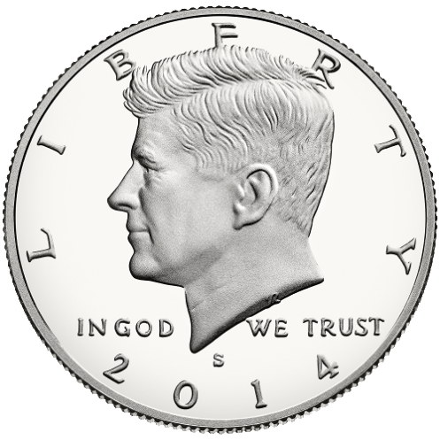2014 half-dollar obverse proof