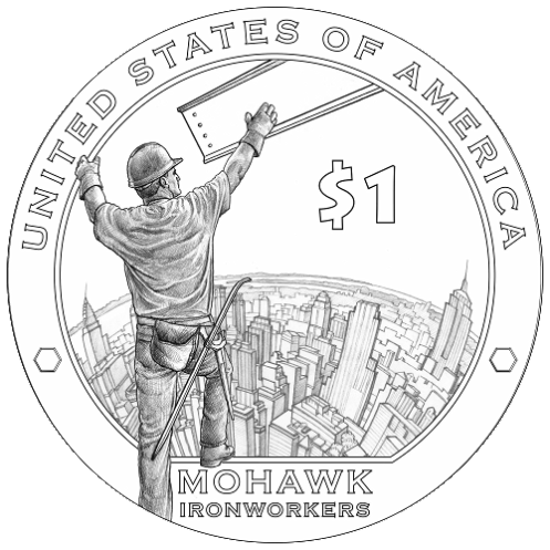 2015 dollar coin reverse line art