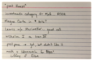 Notes 20160707
